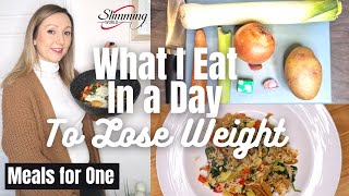 WHAT I EAT IN A DAY TO LOSE WEIGHT  SLIMMING WORLD [upl. by Assener]