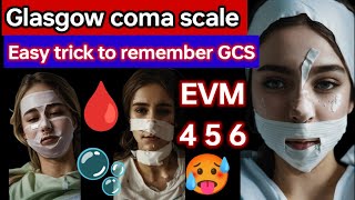 Glasgow coma scale ❤️✅ TRICK to Remember GCS mbbs lecture exam [upl. by Hannahc919]