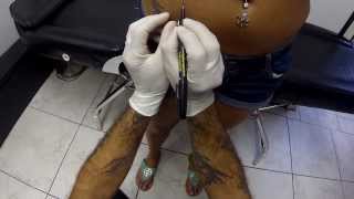 Microdermal Piercing Body Piercing By Crea ZEdge Tattoo amp Body Piericng Sarasota FL [upl. by Bowe]