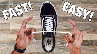 How To Tie Shoe Lace In 1 SECOND Easy Tutorial [upl. by Etterb]