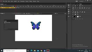 Animasi kupukupu terbang GuidePath dengan Adobe Animate CC 2018 [upl. by Ellswerth]