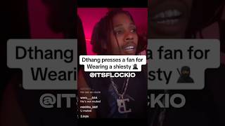 Dthang Presses Fan On Live drillmusic dthang newyork bronx nydrill rap funny fyp shorts [upl. by Rianna]