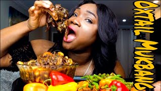 JAMAICAN OXTAILS STEW  MUKBANG WITH AdrianCookingFoodReview [upl. by Eineeuq143]