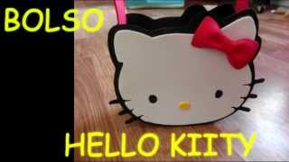 MANUALIDADES como hacer bolso dulcero Hello Kitty amigo Keropi de goma eva paso apaso foamI [upl. by Reprah]