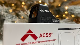 Holosun 507k ACSS Vulcan unboxing and first impressions [upl. by Tapes]