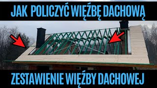 Jak policzyć więźbę dachową Zestawienie więźby dachowej Dzień z życia budowlańca 42 [upl. by Eilama]