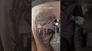 Tattoo Time lapse Chrissy Lee [upl. by Hayila]