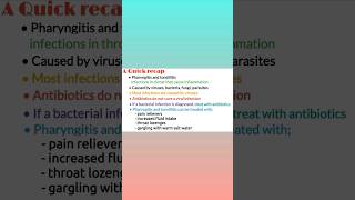 Pharyngitis and tonsillitis difference causes symptoms treatment youtube shorts medical shorts [upl. by Nevlin]