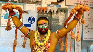 talwar shiva Potharaju making  Talwar Shiva Potraj making at Puranapool Bonalu  Old city Bonalu [upl. by Aliab63]