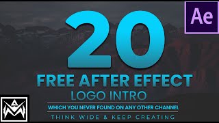 Best 20 New and Unique Logo Intro After Effects Template Free Download  Copyright Free [upl. by Saire]