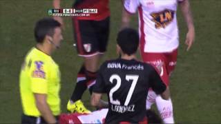 Una patada de tarjeta River 0 Huracán 0Fecha 22Torneo Primera División 2015FPT [upl. by Elmo]