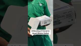 UNBOXING ceramic head of Hip Replacement totalhipreplacementsurgery asmr sounds [upl. by Grania]