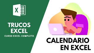 Como hacer un CALENDARIO en Excel 📅 [upl. by Eeuqram281]