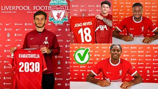 Liverpool Deal Done For 3 Players✅Arne Slot Forward amp Midfielder Signs 🔥Frimpong Welcome⛔Neves Agree [upl. by Ellerehc]