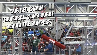 509 Red Storm Traversal Climb Robot  Behind the Bumpers  Rapid React [upl. by Gnoh]