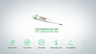 Polygreen KD 1481 Akıllı Dijital Çubuk Ateş Ölçer [upl. by Ical437]