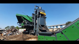 Scrap Shear COPEX LIDEX 1000t at Hirsch Recyclage Thiers France [upl. by Rad]