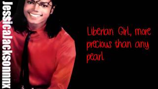 Michael JacksonLiberian Girl Lyrics [upl. by Zephaniah780]