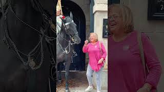 horse buckinghampalace royalhorseguard tourist equestrian londonhorseshow horseguard [upl. by Anim958]