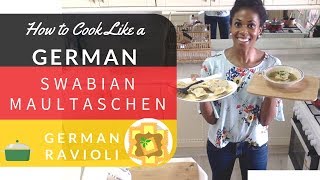 Swabian Maultaschen German Ravioli Stuffed with Meat amp Fresh Herbs [upl. by Livvyy67]