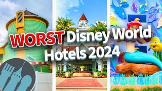 The WORST Disney World Hotels in 2024 [upl. by Lewie495]