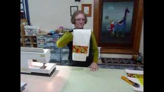 How to make a plain Tea Towel more exciting with delicious fabric  Quilting Tips amp Techniques 115 [upl. by Sito282]