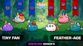 TINY FAN vs FEATHERAOE SEASON 9  AXIE INFINITY ORIGINS [upl. by Edahc508]