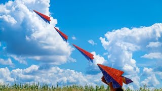 कागज़ का रॉकेट 🚀🚀🚀🚀 Rocket Plane NoteBook Flying Plane New paper Rocket Plane Longest Paper Plane [upl. by Arrimat]