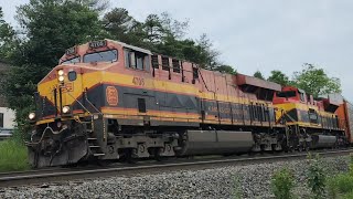 Dual Kansas City Southern Units CP 237  KCS 4705 amp KCS 4127 In Campbellville Ontario [upl. by Herson46]