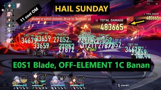 Blade x Sunday 1Cycles 5M HP Banacademic Staff  E0S1 Blade amp Sunday Showcase Honkai Star Rail [upl. by Assenev]