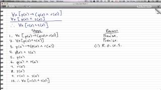 Discrete Math 1  Tutorial 47  Example on Quantifiers Universal Specification and Generalization [upl. by Lexine]