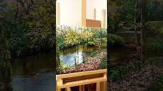 How to paint a pond landscapearghavankhatami art oilpainter painting landscapeartistpainter [upl. by Flessel58]