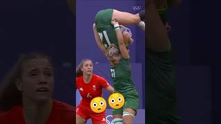 She said I GOT YO 💪 Incredible strength and awareness from Erin King to catch Ireland teammate [upl. by Modestia]