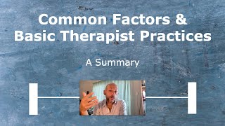 Effectiveness in Psychotherapy A Brief Look at the Common Factors [upl. by Niarb775]