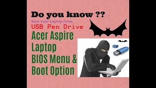 Acer Aspire Laptop Boot Menu amp Boot Manager BIOS Option [upl. by Anavlys]