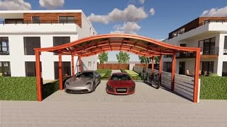 Amas M model durable carport car cover [upl. by Amelita481]