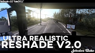 ETS2  Johndoe Sickx ReShade v20 fakeDX11  RESHADE TUTORIAL 1080p60fps [upl. by Yrtua]