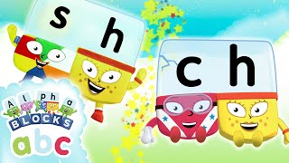 Alphablocks  SH and CH Teams  Phonics  Learn to Read  Cartoons for Kids [upl. by Appel]