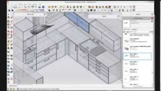 KSU  kreslíme kuchyň SketchUp [upl. by Osswald]