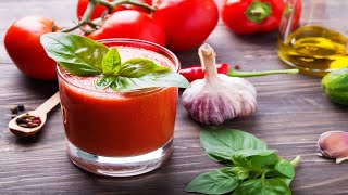 Recette  Gaspacho aux tomates [upl. by Novek]