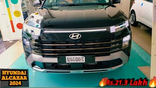 New Hyundai Alcazar 2024 Signature price Rs213 Lakh Review  XUV700 Safari CompetitionCars27 [upl. by Beesley]