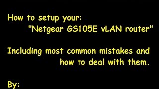 BBHN UK  Netgear GS105E Setup [upl. by Aratal903]