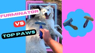 Review Furminator vs Top Paws Deshedding dog tool [upl. by O'Mahony403]