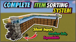 Minecraft Item Sorter  Easy Expandable Full Auto [upl. by Combes312]