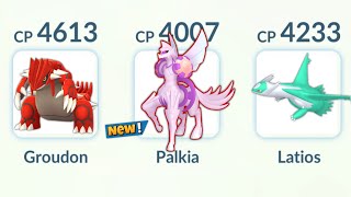 using ORIGIN FORM PALKIA in Pokemon GO MASTER LEAGUE [upl. by Hahn]