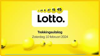 Lotto trekkingsuitslag 10 februari 2024 [upl. by Yluj]