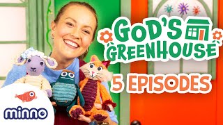 5 ADORABLE Christian Kids Songs BIBLE Jesus Loves Me amp More  Gods Greenhouse [upl. by Naujuj]