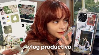 personalizo mi celular y decoro mi case ₊˚⊹♡  vlog productivo [upl. by Valente]