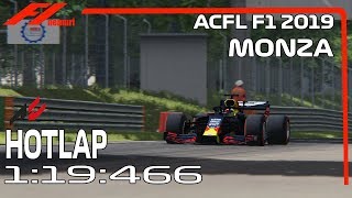 ACFL F1 2019 MONZA HOTLAP 119466 [upl. by Emelun439]