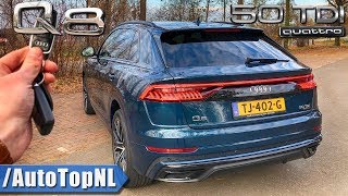 Audi Q8 S Line 50 TDI REVIEW POV Test Drive on AUTOBAHN amp ROAD by AutoTopNL [upl. by Gilmer]